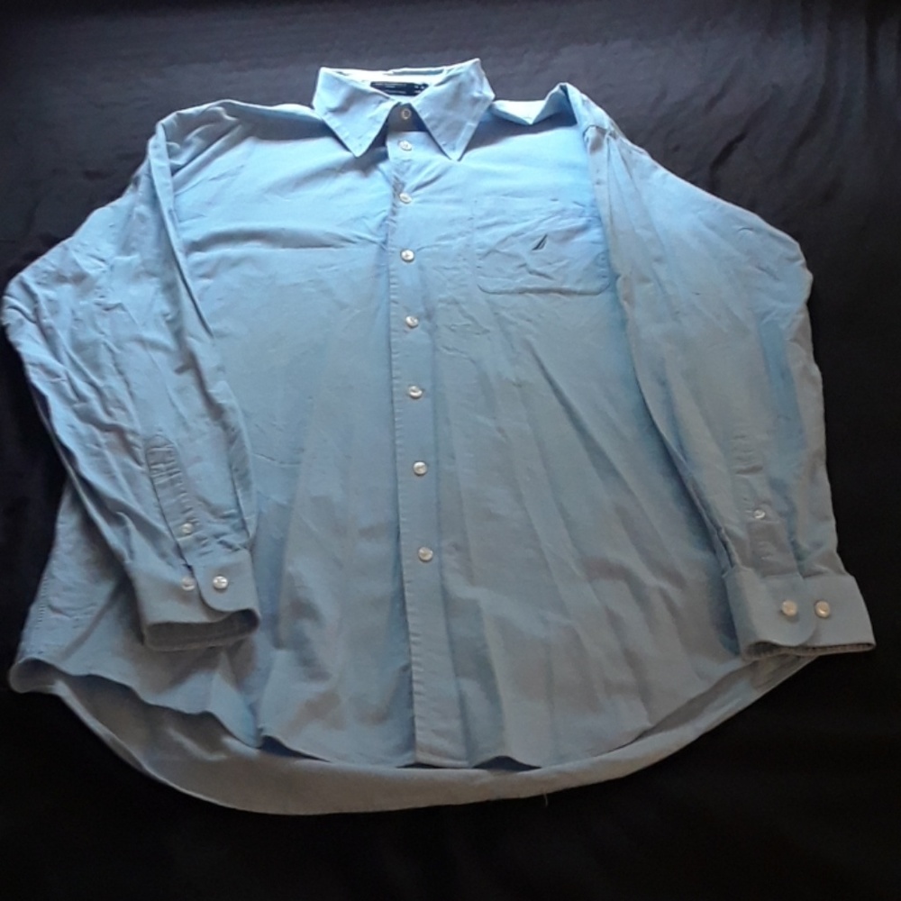 Nautical button up dress shirt